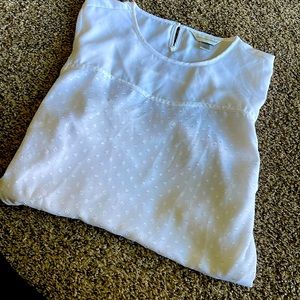 Christopher and Banks white blouse